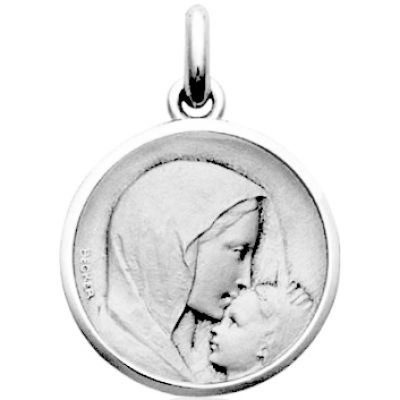 Médaille Baiser à l'enfant (argent 925°) Becker