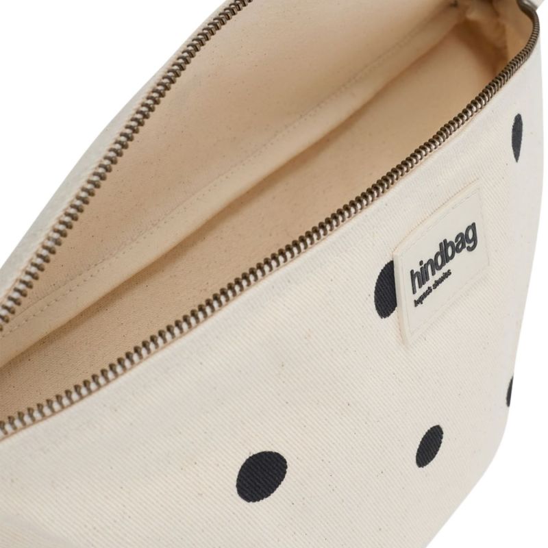 Sac banane Olivia Pois Ecru Hindbag Produit ouvert 4