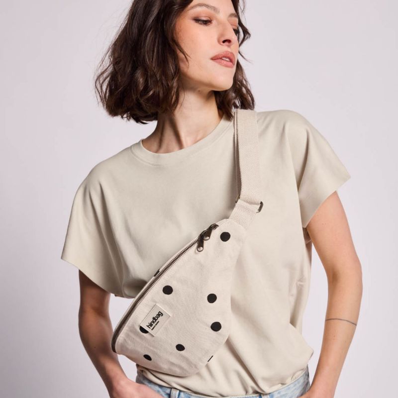 Sac banane Olivia Pois Ecru Hindbag Ambiance 6