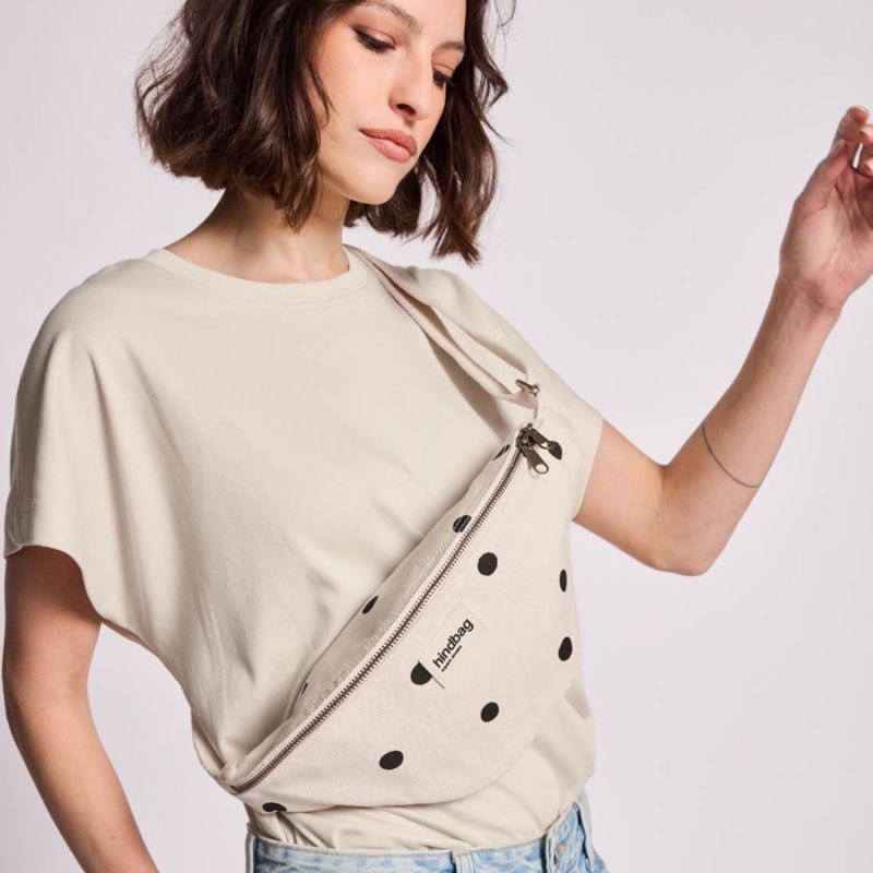 Sac banane Olivia Pois Ecru Hindbag Ambiance 8