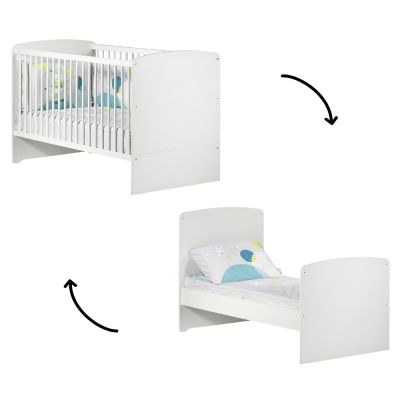 Lit bébé évolutif New Basic Little Big Bed blanc (70 x 140 cm) Baby Price