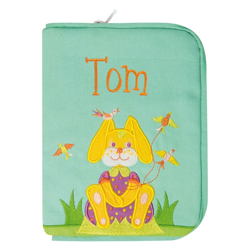 Protège carnet de santé Lapinou aux oisillons (personnalisable) L'oiseau bateau
