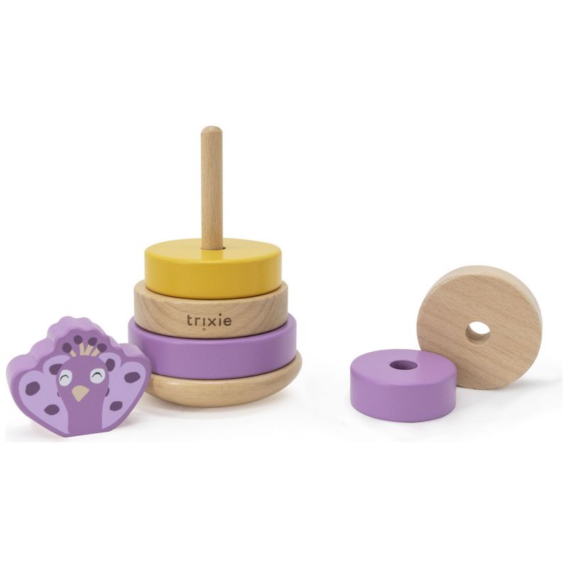 Pyramide à empiler en bois Mrs. Peacock Trixie Produit 3