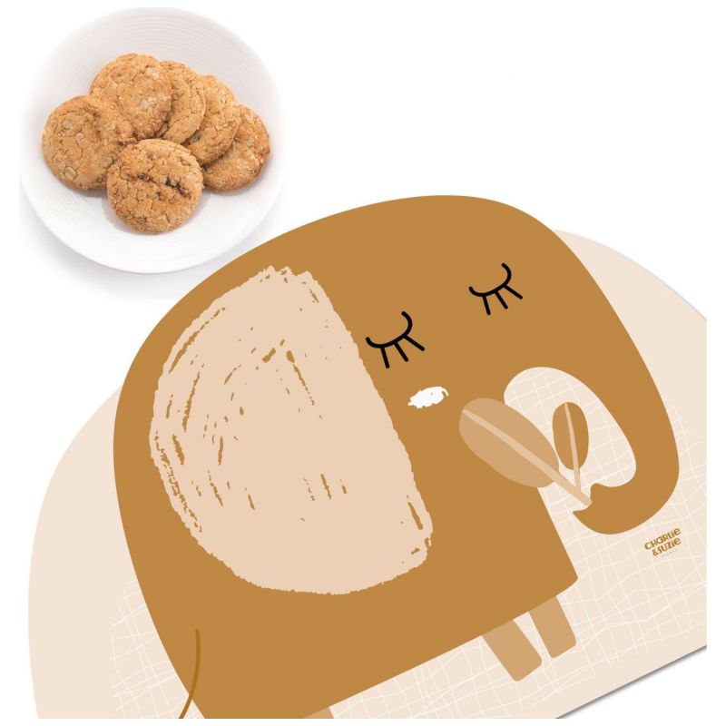 Set de table Éléphant Isidore personnalisable Charlie et Suzie Produit 3