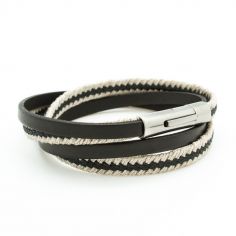 Bracelet Le Marin noir (acier)