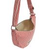 Sac banane Andrea Rayures Fines Rouge Hindbag Produit ouvert 4