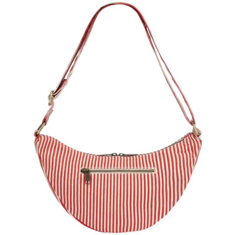 Sac banane Andrea Rayures Fines Rouge Hindbag Produit 3
