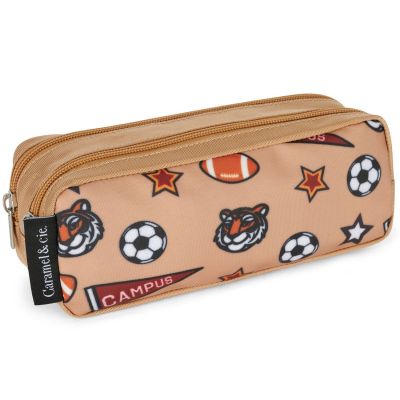 Trousse double compartiment Brown Acadamy