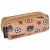Variation Marron, blanc, noir du produit Trousse scolaire double Brown Acadamy de la marque Caramel & Cie