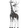 Sticker mural Girafe (42 x 111 cm)  par Lilipinso