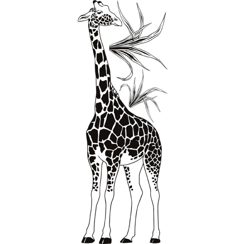 Sticker mural Girafe (42 x 111 cm) Lilipinso