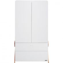 Armoire 2 portes et 2 tiroirs Swing blanche  par Micuna