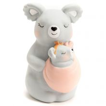 Tirelire koala maman et bébé (13 cm)  par Amadeus Les Petits