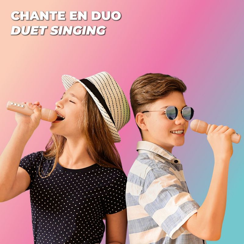 Enceinte karaoké Singy Party Pink MOB Ambiance 9