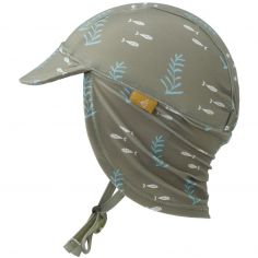 Casquette protège nuque Ocean blue (6-12 mois) - Fresk