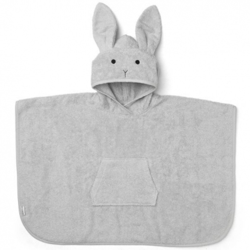 Poncho de bain Orla Lapin gris (2-4 ans) Liewood