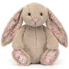 Peluche Bashful Lapin en fleurs Beige (31 cm)  par Jellycat