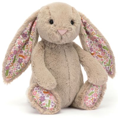 Peluche Bashful Lapin en fleurs Beige (31 cm)  par Jellycat