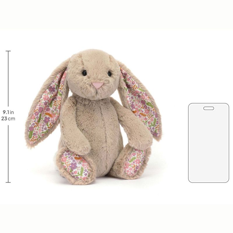 Peluche Bashful Lapin en fleurs Beige (31 cm) Jellycat Produit 5