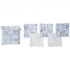 Lot de 5 lingettes avec pochette Forêt enchantée (10 x 10 cm) - BB & Co