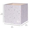Cube de rangement en tissu recyclé Terrazzo gris clair  par 3 sprouts