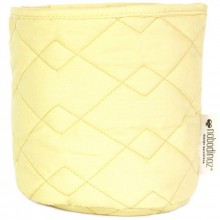 Panier de toilette Samba coton bio Sunny yellow (21 x 22 cm)  par Nobodinoz