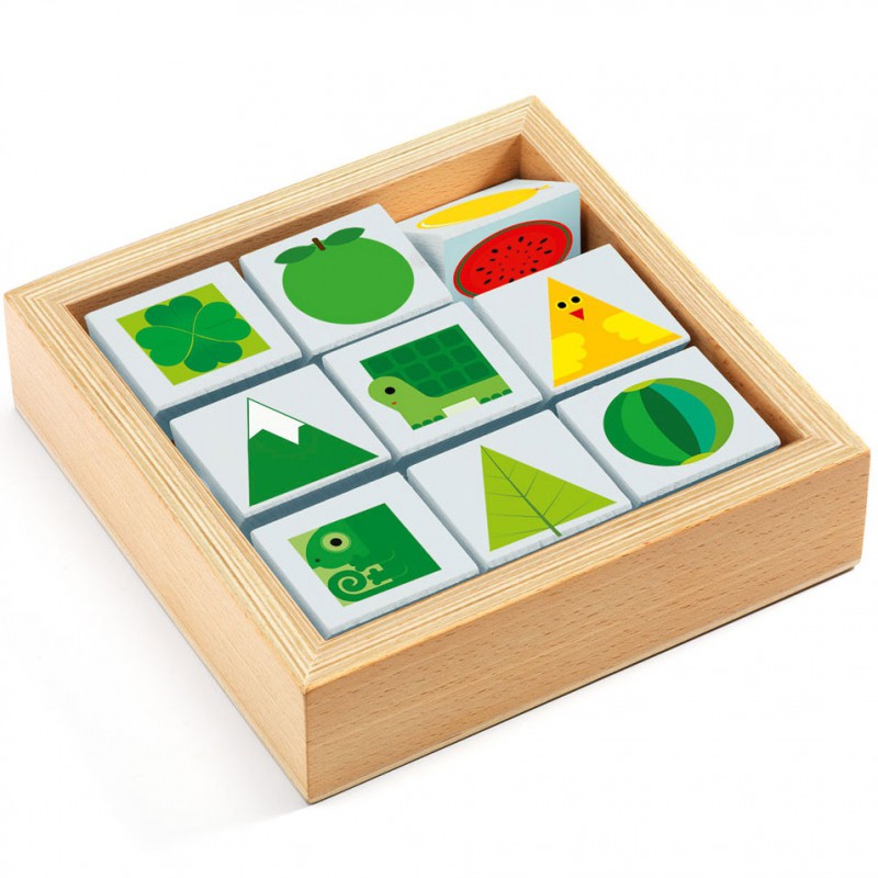 Jeu de cubes en bois TriBasic Djeco