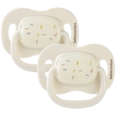 Lot de 2 sucettes réversibles et phosphorescentes Sand (18 mois et +)