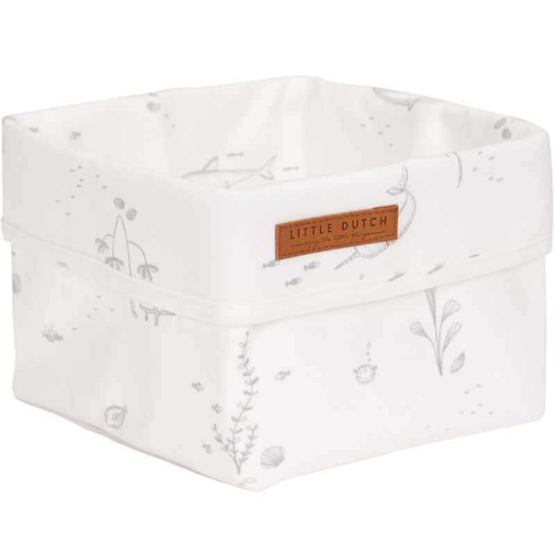 Panier de toilette Ocean white (15 x 15 cm) Little Dutch