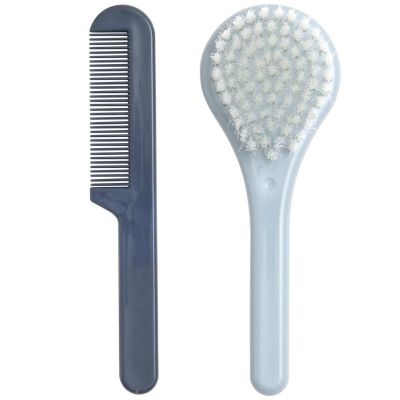 Set Coiffure brosse et peigne Iron Blue  par Luma Babycare