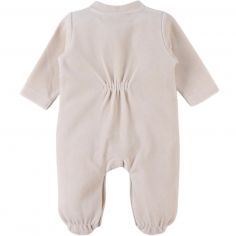 Pyjama velours beige éléphant (3 mois)