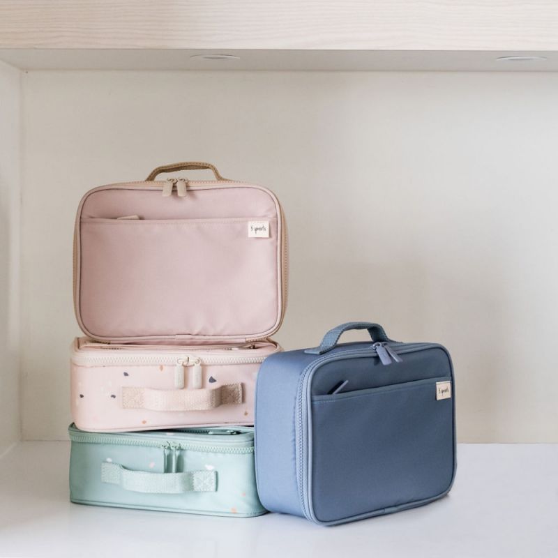 Lunch bag en tissu recyclé Bleu (4,5 L) 3 sprouts Ambiance 5