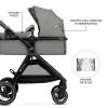 Poussette Esme 2 en 1 Moonlight Grey Kinderkraft Ambiance 5