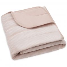 Couverture en jersey Velvet Rib Wild Rose (75 x 100 cm) - Jollein