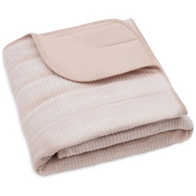 Couverture en jersey Velvet Rib Wild Rose (75 x 100 cm) Jollein