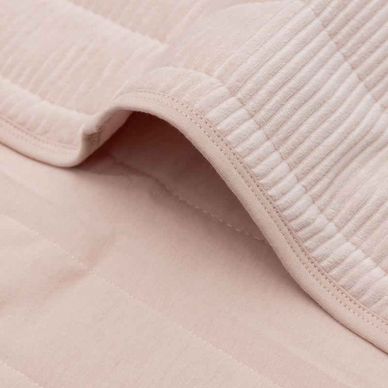 Couverture en jersey Velvet Rib Wild Rose (75 x 100 cm) Jollein Produit 6