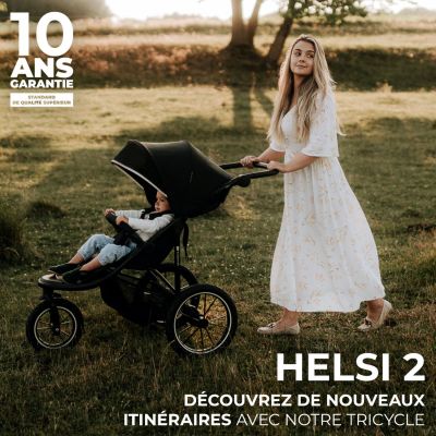 Poussette tout-terrain Helsi 2 Black