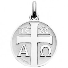Médaille à la croix (Or blanc 750 milllièmes)  par Becker