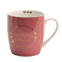 Mug en porcelaine Maman d'amour  par Amadeus Les Petits