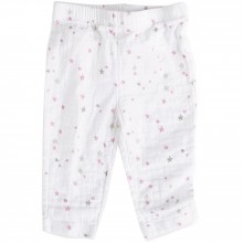 Pantalon Lovely blanc, rose et gris (6-9 mois : 63 à 68 cm)  par aden + anais