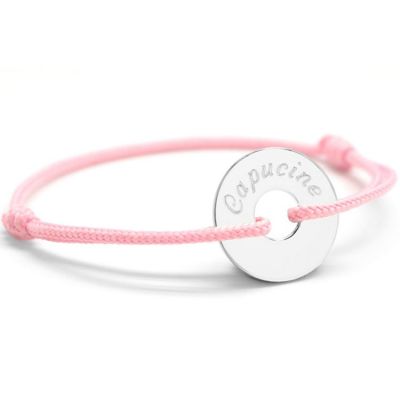 Bracelet cordon maman Petite Chérie (argent 925°) Petits trésors