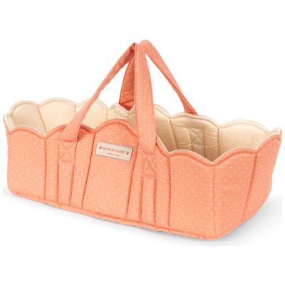 Couffin pour poupée Rose à pois Konges Sløjd