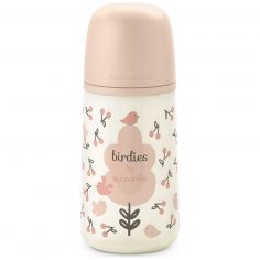 Biberon tétine SXPro M Birdies Rose (270Ml) - Suavinex