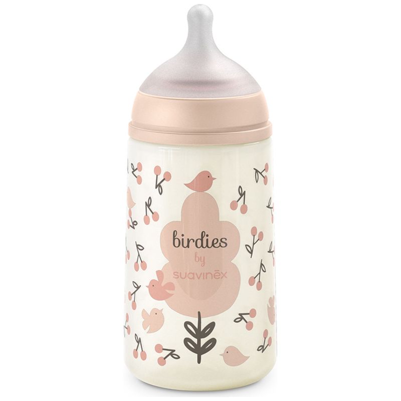 Biberon tétine SXPro M Birdies Rose (270Ml) Suavinex Produit 3