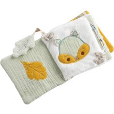 Livre d'éveil en tissu daim Promenons-nous