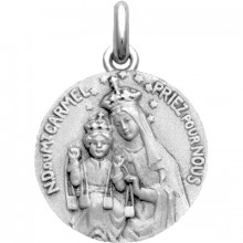 Médaille Vierge Mont Carmel (argent 925°)  par Becker
