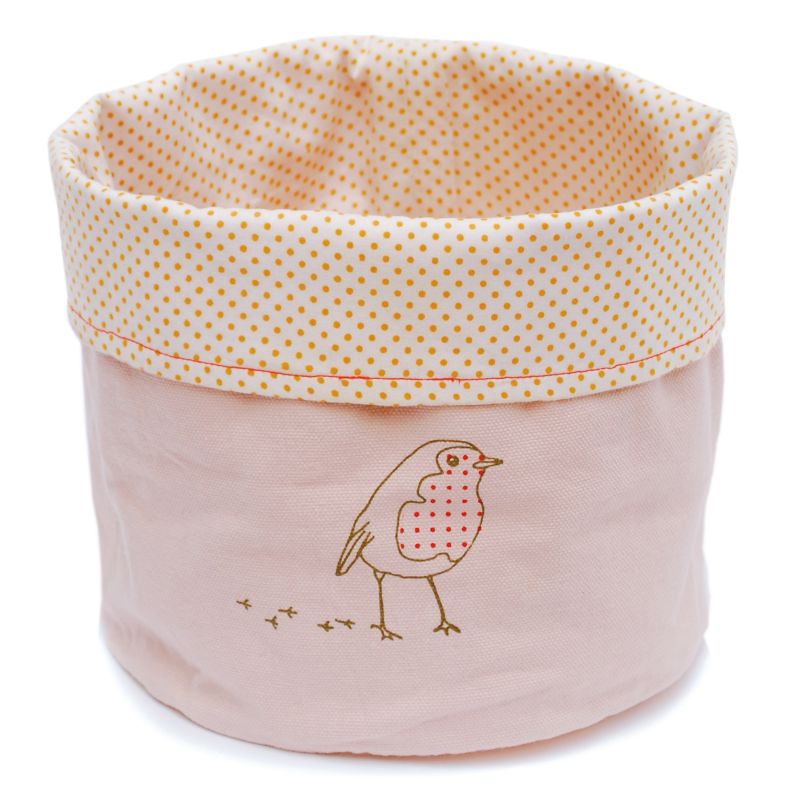 Panier de rangement Oiseau rose Mimi'lou