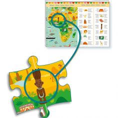 Puzzle d'observation avec livret Tour du monde (200 pièces)