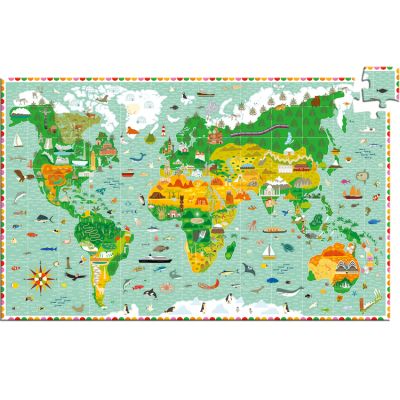 Puzzle d'observation avec livret Tour du monde (200 piÃ¨ces)