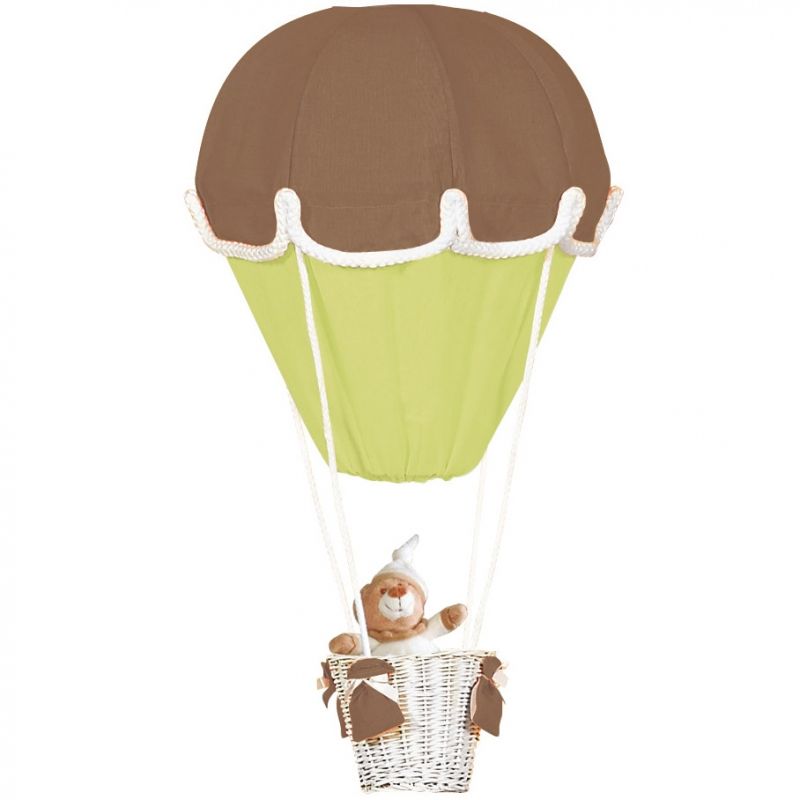 Lampe montgolfière chocolat et anis Domiva